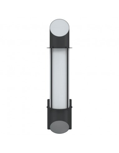 Applique da Esterno 2 pz Nere in Acciaio Inossidabile