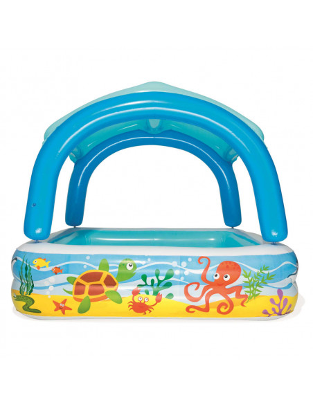 Bestway Piscina da Gioco con Tettoia Blu 140x140x114 cm 52192
