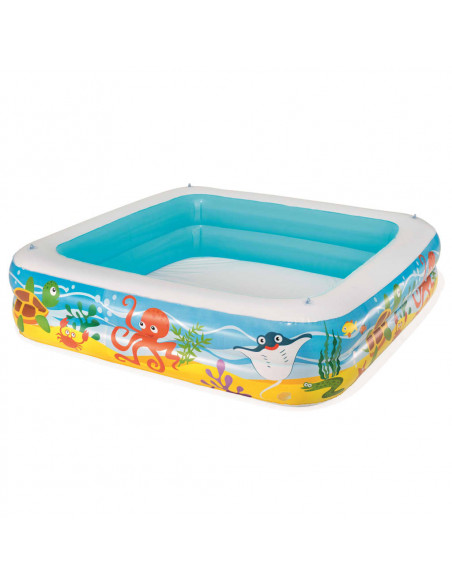 Bestway Piscina da Gioco con Tettoia Blu 140x140x114 cm 52192