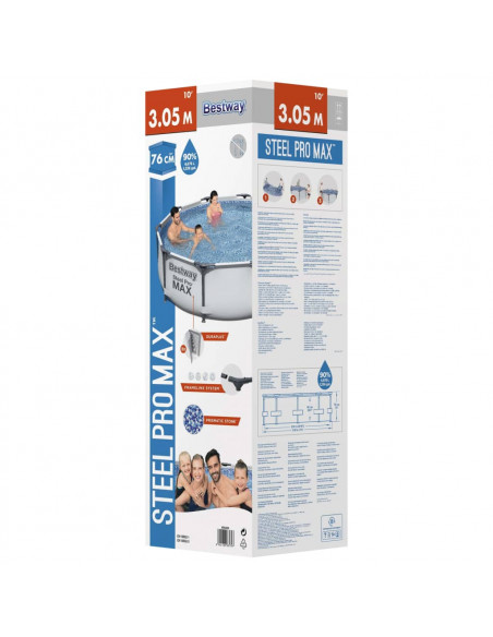 Bestway Set Piscina Steel Pro MAX 305x76 cm