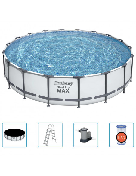 Bestway Set Piscina Steel Pro MAX 549x122 cm