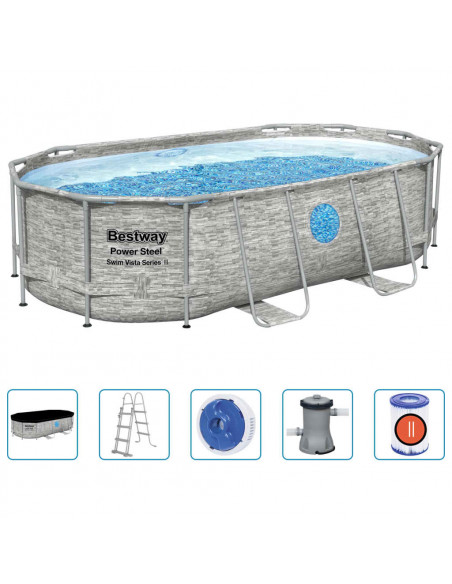Bestway Set Piscina Power Steel 427x250x100 cm