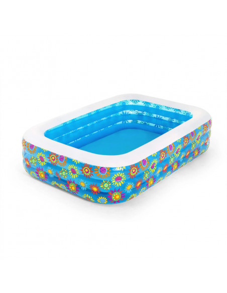 Bestway Piscina Gonfiabile per Bambini Blu 229x152x56 cm