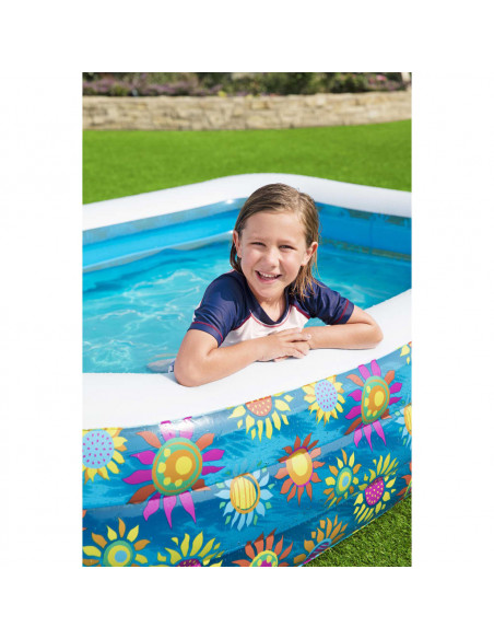 Bestway Piscina Gonfiabile per Bambini Blu 229x152x56 cm