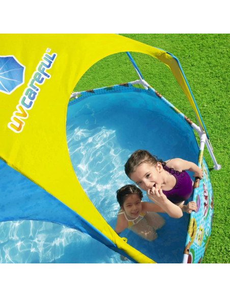 Bestway Piscina Fuori Terra per Bambini Steel Pro Anti UV 244x51 cm