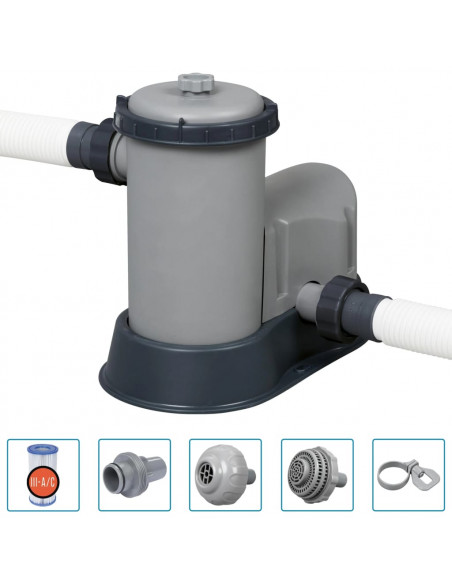 Bestway Set Piscina Rettangolare Power Steel 549x274x122 cm