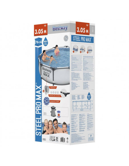 Bestway Set Piscina Steel Pro MAX 305x76 cm
