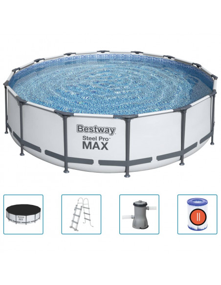 Bestway Set Piscina Steel Pro MAX 427x107 cm