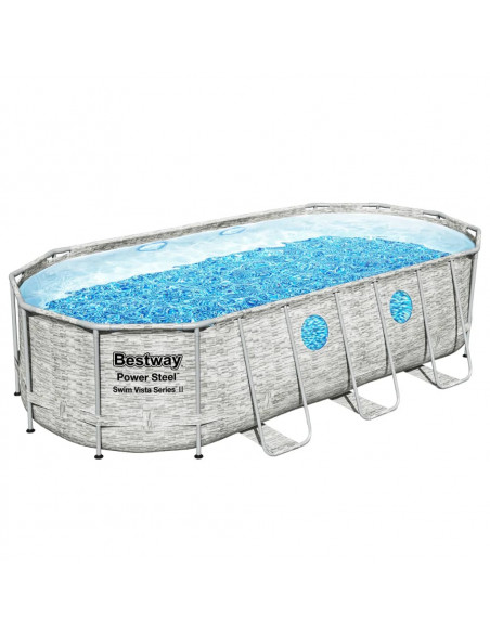 Bestway Set Piscina Power Steel Swim Vista Series 549x274x122 cm