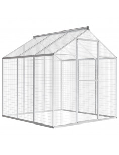 Voliera da Giardino in Alluminio 183x178x194 cm 2