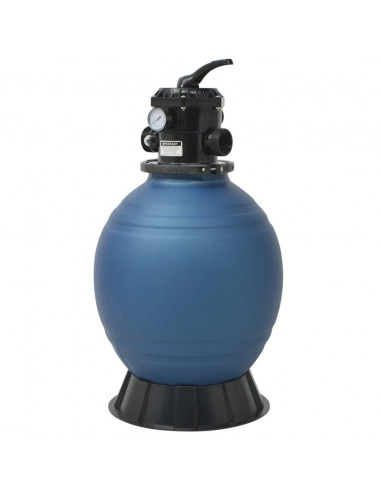 Filtro a Sabbia per Piscine Valvola a 6 Posizioni Blu 460 mm