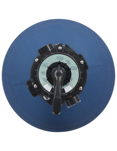 Filtro a Sabbia per Piscine Valvola a 6 Posizioni Blu 560 mm