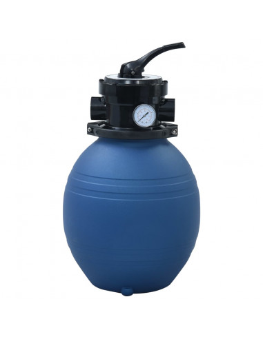 Filtro a Sabbia per Piscine Valvola a 4 Posizioni Blu 300 mm