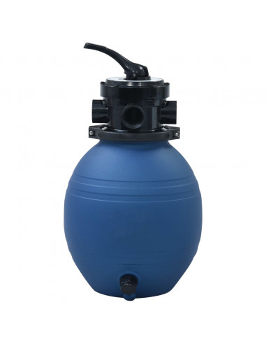 Filtro a Sabbia per Piscine Valvola a 4 Posizioni Blu 300 mm