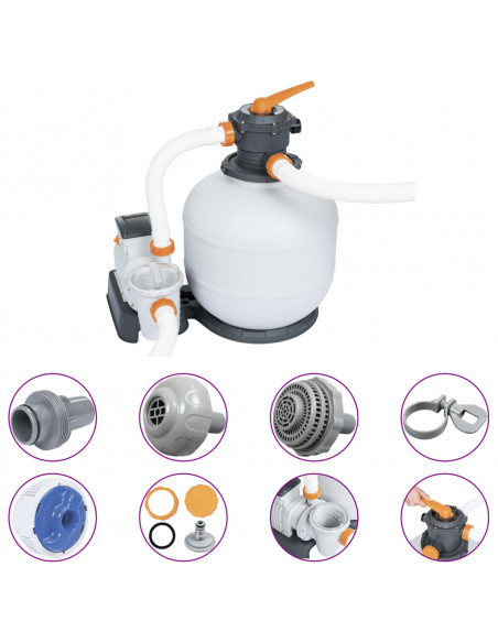 Bestway Pompa con Filtro a Sabbia Flowclear 8327 L/h