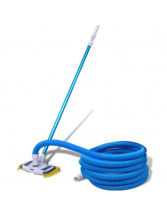 Vacuum per pulire la piscina con palo telescopico e tubo flessibile 2