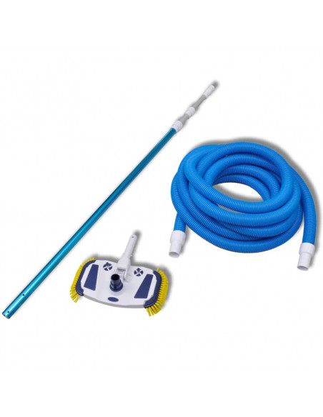 Vacuum per pulire la piscina con palo telescopico e tubo flessibile