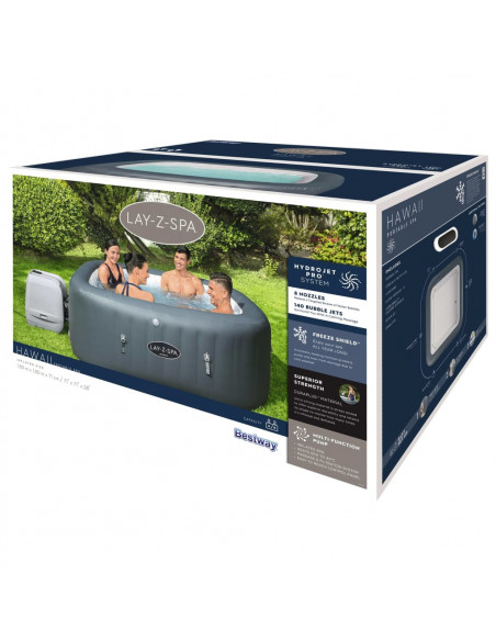 Bes tway Lay-Z-Spa Vasca Idromassaggio Gonfiabile Hawaii HydroJet Pro