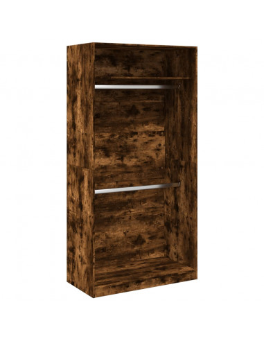 Armadio Rovere Fumo 100x50x200 cm in Legno Multistrato