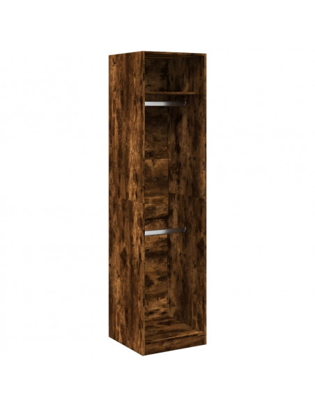 Armadio Rovere Fumo 50x50x200 cm in Legno Multistrato