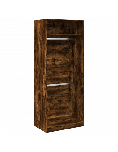 Armadio Rovere Fumo 80x50x200 cm in Legno Multistrato