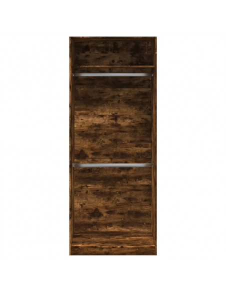Armadio Rovere Fumo 80x50x200 cm in Legno Multistrato