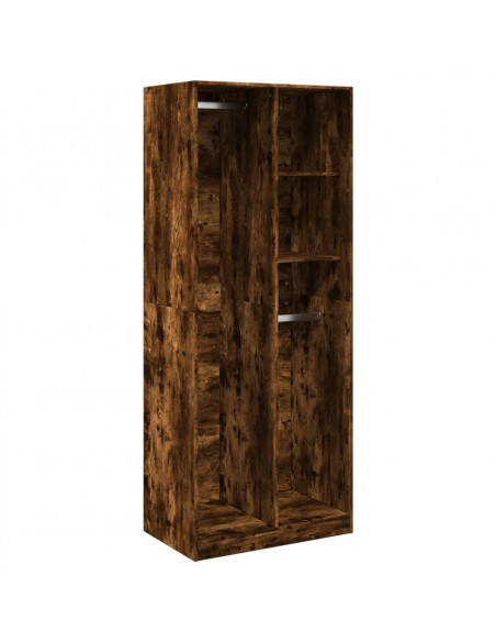 Armadio Rovere Fumo 80x50x200 cm in Legno Multistrato