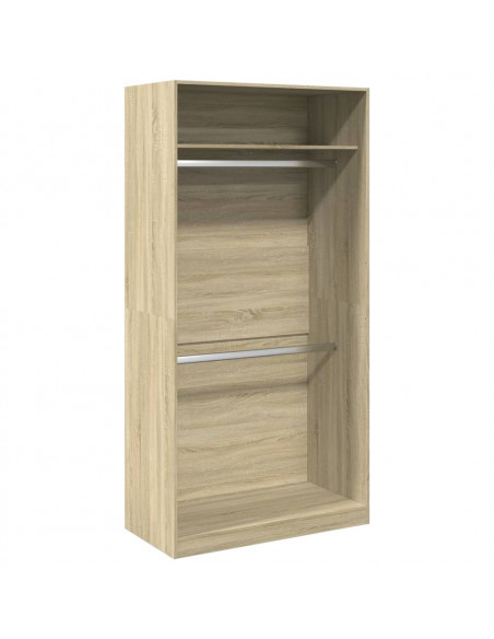 Armadio Rovere Sonoma 100x50x200 cm in Legno Multistrato