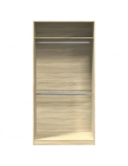 Armadio Rovere Sonoma 100x50x200 cm in Legno Multistrato