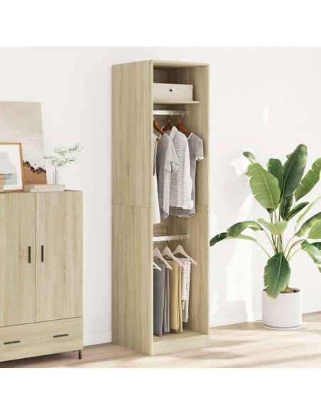 Armadio Rovere Sonoma 50x50x200 cm in Legno Multistrato