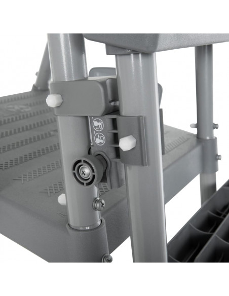 Bestway Scaletta di Sicurezza a 4 Gradini Flowclear 122 cm