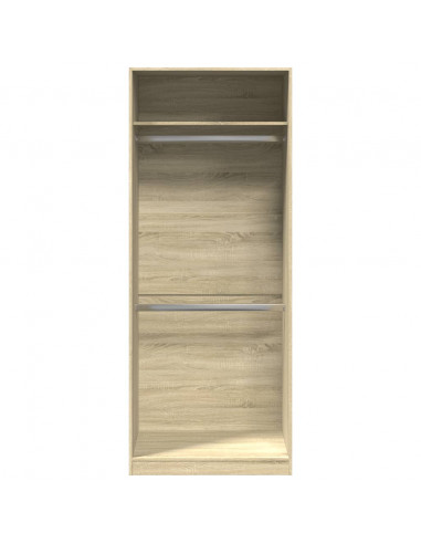 Armadio Rovere Sonoma 80x50x200 cm in Legno Multistrato