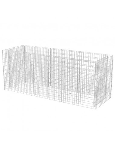 Gabbione Letto Rialzato da Giardino in Acciaio 270x90x100 cm