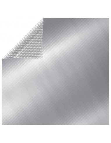 Copripiscina Rettangolare 600x400 cm in PE Argento