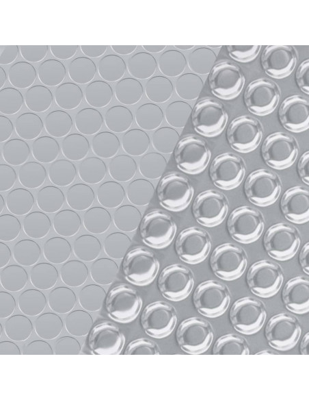 Copripiscina Rettangolare 600x400 cm in PE Argento