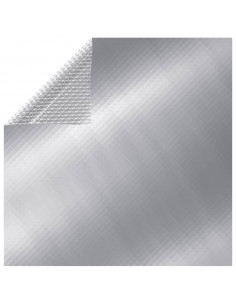 Copripiscina Rettangolare 800x500 cm in PE Argento 2