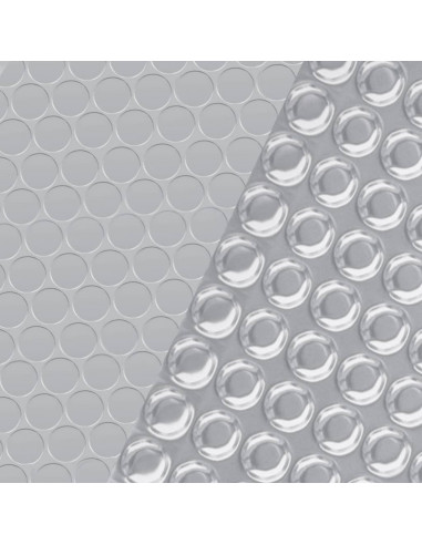 Copripiscina Rettangolare 800x500 cm in PE Argento