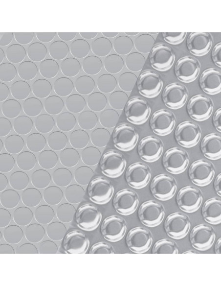 Copripiscina Rettangolare 800x500 cm in PE Argento