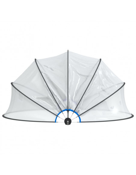 Cupola per Piscina Rotonda 376x188 cm PVC
