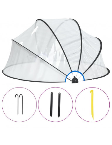 Cupola per Piscina Rotonda 315x158 cm PVC