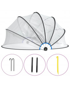 Cupola per Piscina Rotonda 467x234 cm PVC 2