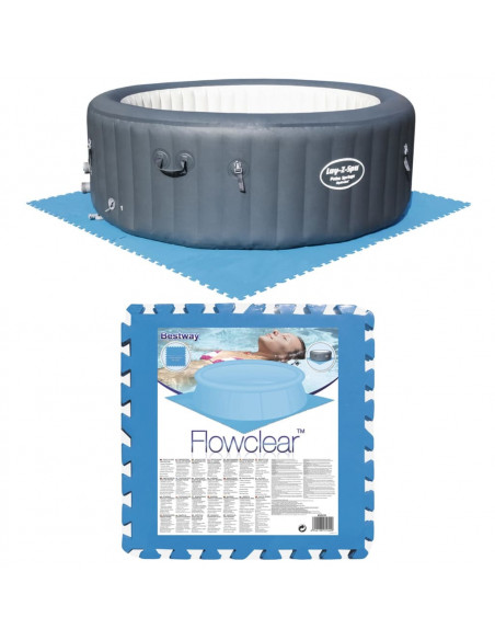 Bestway Protezioni per Pavimenti di Piscine 8 pz Blu 58220