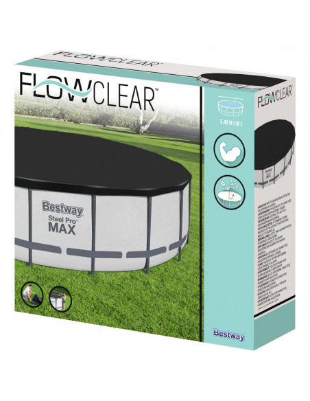 Bestway Copertura per Piscina Flowclear Fast Set 555 cm