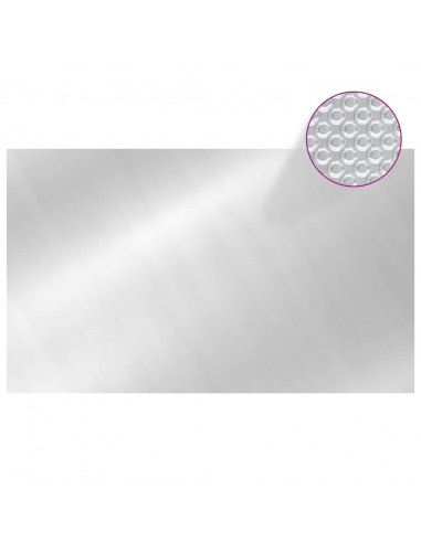 Copripiscina Rettangolare 1000x600 cm in PE Argento