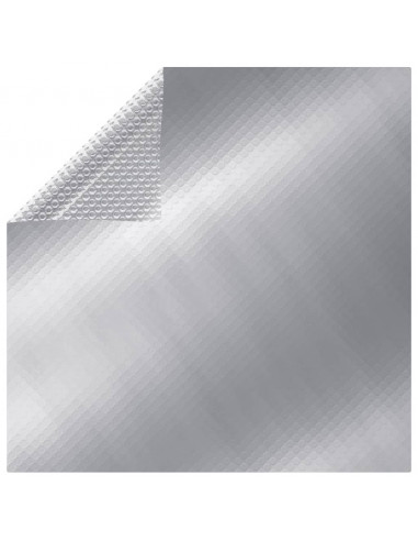 Copripiscina Rettangolare 500x300 cm in PE Argento