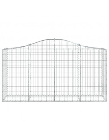 Cesti Gabbioni ad Arco 30 pz 200x50x100/120 cm Ferro Zincato