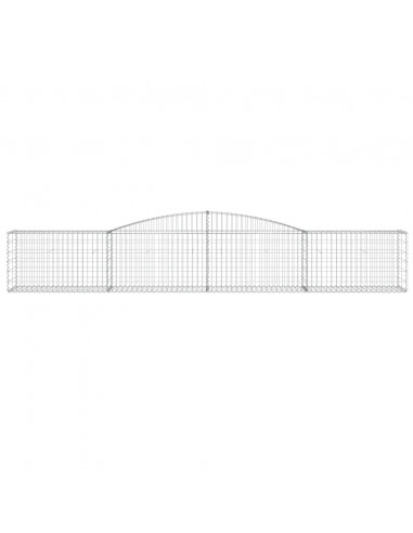 Cesti Gabbioni ad Arco 25 pz 400x50x60/80 cm Ferro Zincato