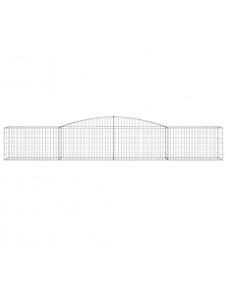 Cesti Gabbioni ad Arco 25 pz 400x50x60/80 cm Ferro Zincato