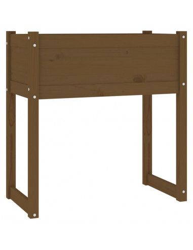 Fioriera Miele 78x40x81 cm in Legno Massello di Pino