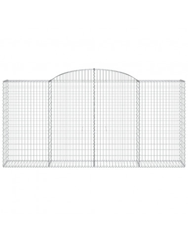 Cesti Gabbioni ad Arco 9 pz 300x50x140/160 cm Ferro Zincato